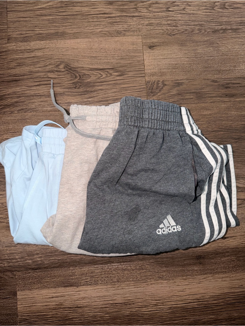 Adidas & Pair of Thieves Kids Charcoal, Gray & Light Blue Jogger Pants